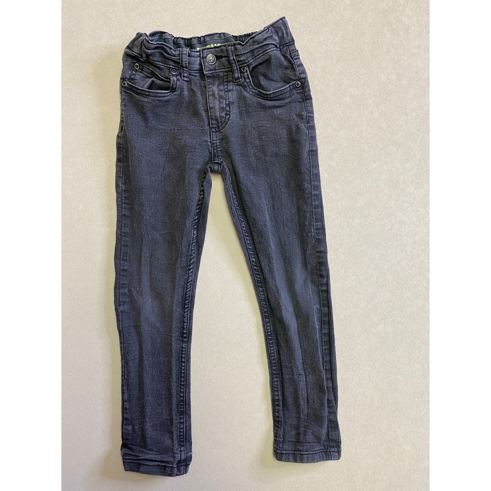 Lee Kids X-Treme Comfort Slim Fit Charcoal Gray Adjustable Waist Jeans Size 7